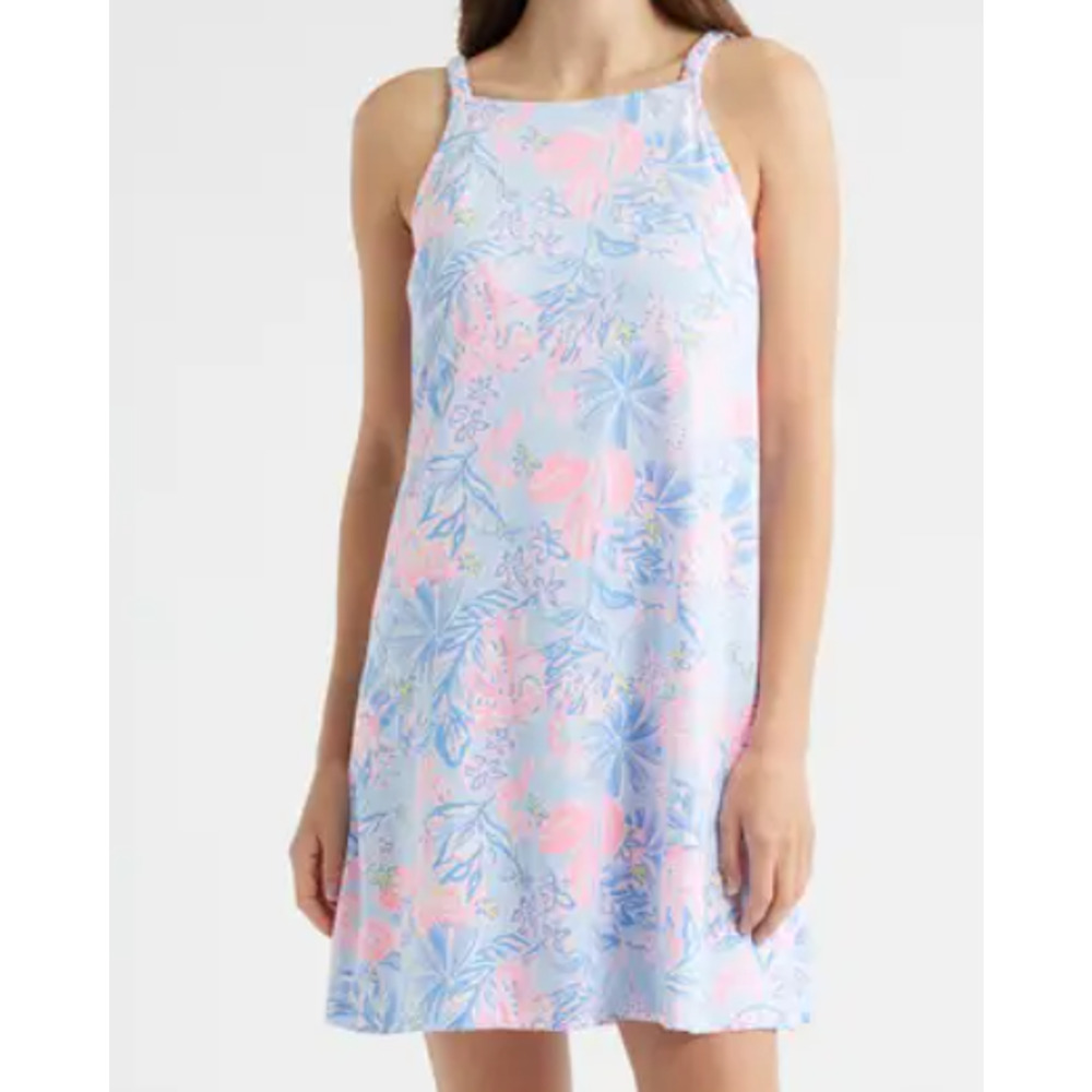 Lilly Pulitzer Kyleigh Dress M NEW Multi Elephant Splash Pink Blue Prep Coastal - Picture 1 of 9